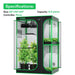 Vivosun Smart 2-In-1 Grow Tent Kit GIY-SGS-54 4x5, 4-Plant Complete System kit specifications  