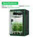 Vivosun Smart Grow Tent Kit GIY-SGS-44 Pro 4x4, 4-Plant Complete System 2x 200W AeroLight specifications 