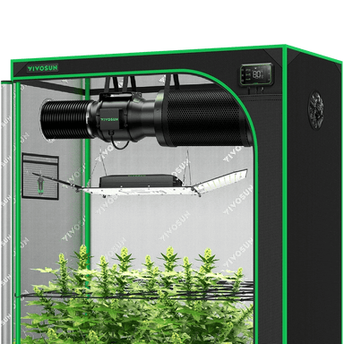 Vivosun Smart Grow Tent Kit GIY-SGS-52 2x5, 3-Plant Complete System front view 