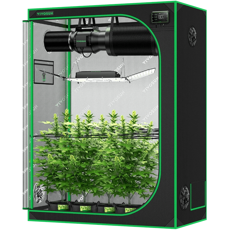 Vivosun Smart Grow Tent Kit GIY-SGS-52 2x5, 3-Plant Complete System kit front view #2 