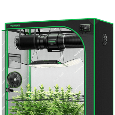 Vivosun Smart Grow Tent Kit GIY-SGS-52 Pro 2x5, 3-Plant Complete System front view 
