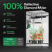 Vivosun Smart Grow Tent Kit GIY-SGS-G33 3x3, 3-Plant Complete System reflective mylar and features of having mylar 