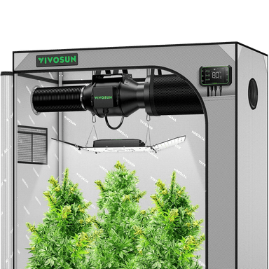 Vivosun Smart Grow Tent Kit GIY-SGS-G42 2x4, 2-Plant Complete System front view 