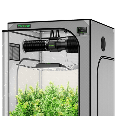 Vivosun Smart Grow Tent Kit GIY-SGS-G44 4x4, 4-Plant Complete System front view #2 