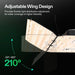 Vivosun Smart Grow Tent Kit GIY-SGS-G44 4x4, 4-Plant Complete System kit adjustable lighting wing showing the light adjusted 