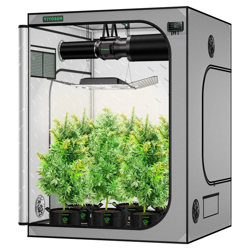 Vivosun Smart Grow Tent Kit GIY-SGS-G55 5x5, 6-Plant Complete System kit front view #2 