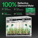 Vivosun Smart Grow Tent Kit GIY-SGS-G84 4x8, 8-Plant Complete System 100% reflective mylar showing features of mylar 