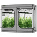Vivosun Smart Grow Tent Kit GIY-SGS-G84 4x8, 8-Plant Complete System front view 