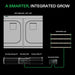 Vivosun Smart Grow Tent Kit GIY-SGS-G84 4x8, 8-Plant Complete System kit includes showing what is in the kit 