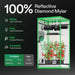 Vivosun Standard Grow Tent Kit GIY-27 2.7x2.7, 2-Plant Complete System 100% reflective mylar showing the features of mylar 