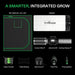 Vivosun Standard Grow Tent Kit GIY-42 2x4, 2-Plant Complete System R4 Inline Fan front view  kit includes showing what is in the kit 