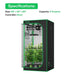 Vivosun Standard Grow Tent Kit GIY-44 4x4, 4-Plant Complete System specifications 
