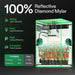 Vivosun Standard Grow Tent Kit GIY-55 5x5, 6-Plant Complete System 100% reflective mylar showing the features of Mylar 
