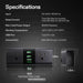 Specifications of Vivosun GrowHub A22 Controller – Smart WiFi Environmental Control on a dark background