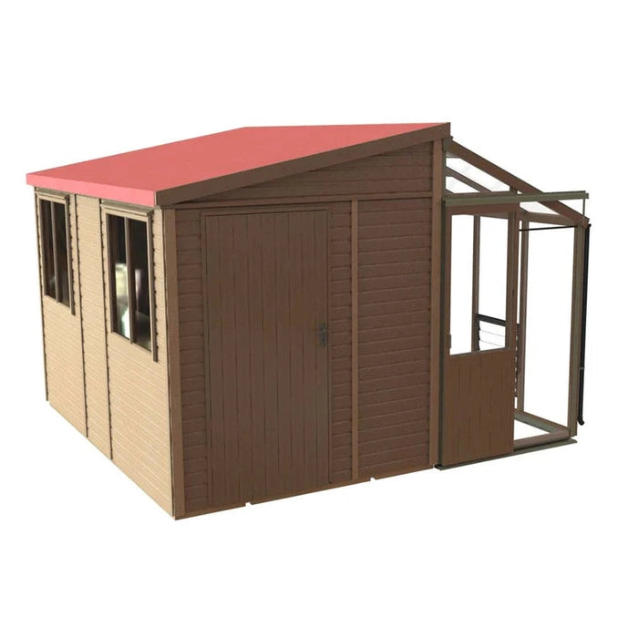 Alton Fusion Cedar Greenhouse / Shed Hybrid