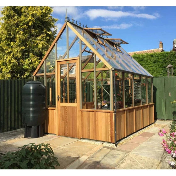 Cheltenham Cedar Half-Boarded Greenhouse – Premium Cedar Frame, Classic Half-Wall Design