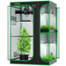 Vivosun 3x4 Smart 2-in-1 Grow Tent Kit – 200W AeroLight & E42A+ Control Vivosun indoor grow tent with plants inside on a white background