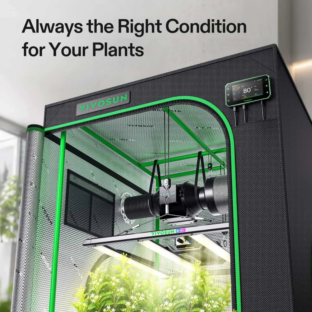 Vivosun 3x3 Smart Grow Tent Kit – 320W LumaLight & GrowHub E42A+ always have the right conditions for growing 
