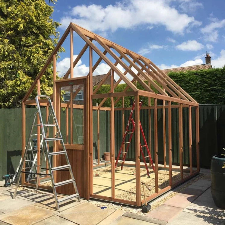 Cheltenham Cedar Half-Boarded Greenhouse – Premium Cedar Frame, Classic Half-Wall Design