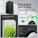 Vivosun 2.3x2.3 Smart Grow Tent Kit Pro 2000D grow tent with large viewing window, 22mm frame poles and reflective interior
