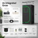 Vivosun 2x2 Starter Grow Tent Kit – 100W LumaLight & GrowHub A22 with all included accessories on white background 