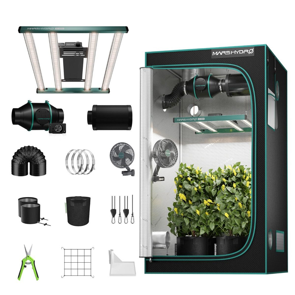 Mars Hydro FC3000 300W 3.3' x 3.3' Smart Grow Tent Kit with iControl