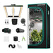 Mars Hydro FC-E1500 150W LED 2.3' x 2.3' Complete Grow Tent Kit included accessories on white background 