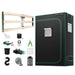 Mars Hydro FC4000 EVO Grow Tent Kit  Collection of indoor gardening equipment including a grow tent, lights, fans, and tools on a white background.