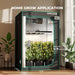 Mars Hydro FC-E4800 480W LED 4x4 Complete Grow Tent Kit Mars Hydro home grow tent with plants inside, ideal for 4-9 plants, in a room setting.