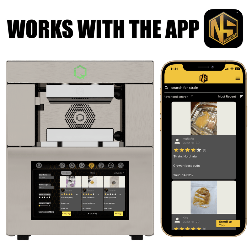 NugSmasher IQ Rosin Press Master Bundle works with the App 