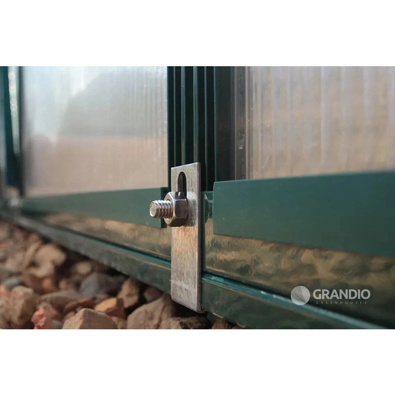 Grandio Ascent Greenhouse close up of bottom bolt