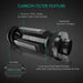 Mars Hydro FC-E1500 150W LED 2.3' x 2.3' Complete Grow Tent Kit Carbon filter with features highlighted on a dark background