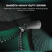 Mars Hydro TSW 2000 Grow Tent Kit  Heavy-duty zipper with  mars hydro branding on a textured green background