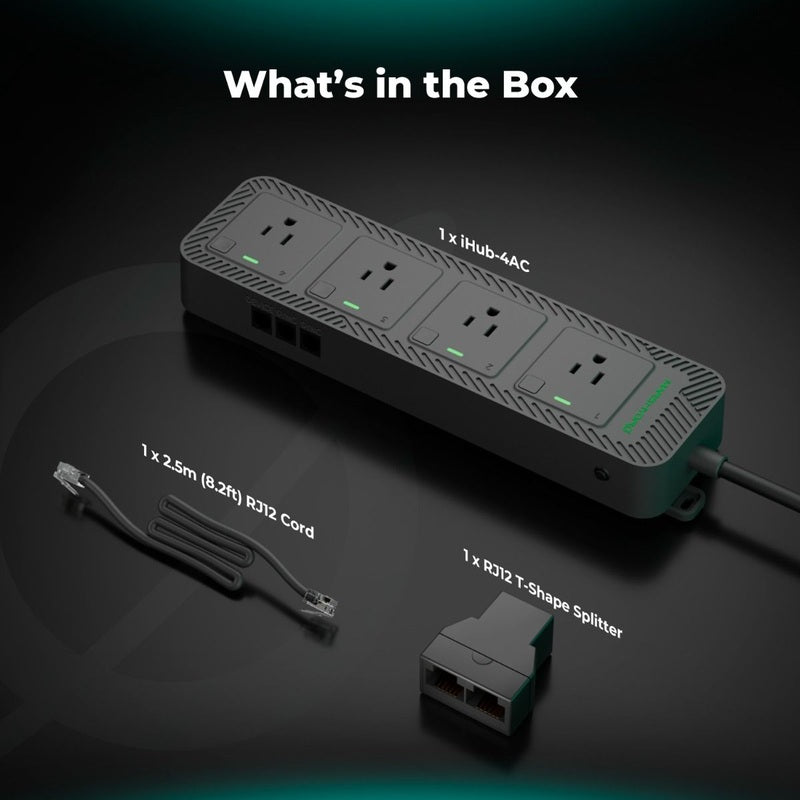 Mars Hydro iHub-4AC 2.0 Smart Power Strip – Add-On Expansion for iControl Controller