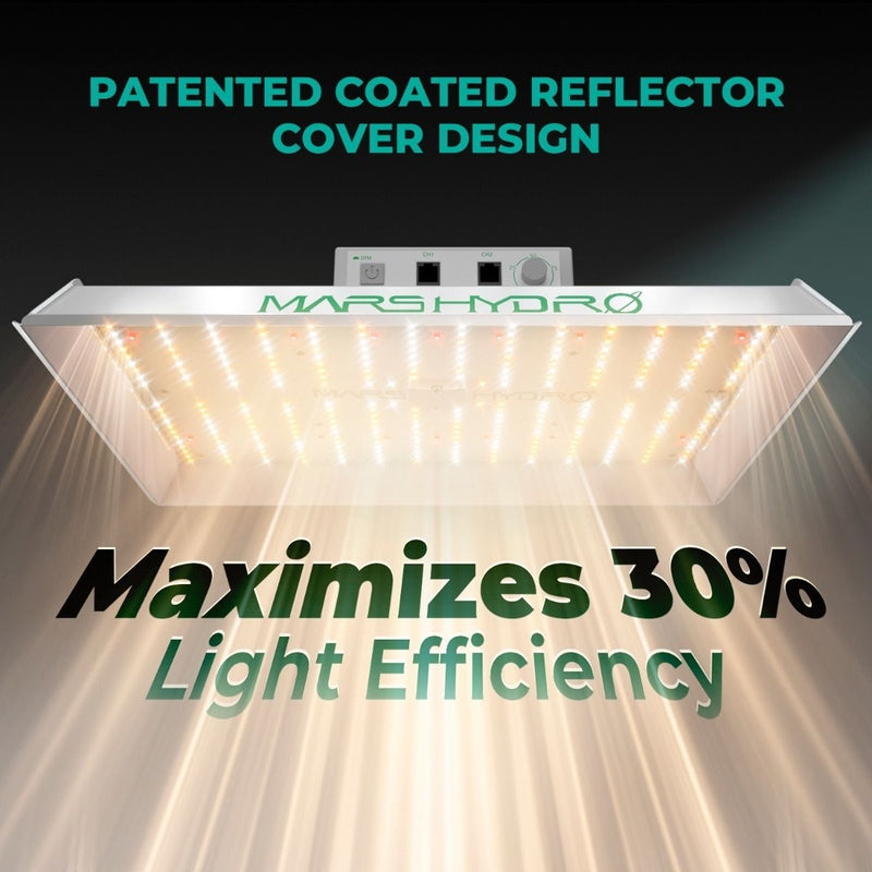 Mars Hydro TS 1000 – 150W Full Spectrum Dimmable LED Grow Light, 2x2 Coverage