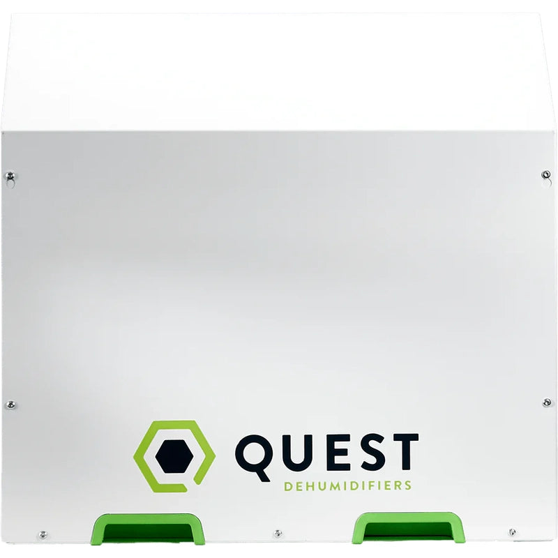Quest 335 Dehumidifier  close up side view on a white background