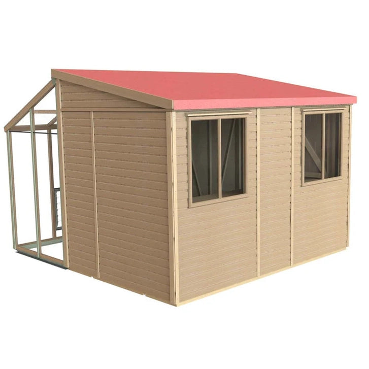 Alton Fusion Cedar Greenhouse / Shed Hybrid