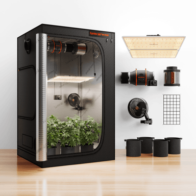 Spider Farmer 4x4x6.5 Grow Tent Kit – SF4000 EVO LED, Speed Controller & 6 Ventilation System