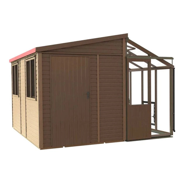 Alton Fusion Cedar Greenhouse / Shed Hybrid