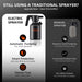 Spider Farmer Electric Spray Bottle Comparison of electric and manual sprayers with features highlighted.