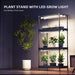 Spider Farmer 4-Tier Plant Stand with Grow Lights (108W) & 1680D Grow Tent plant stand with included lights 
