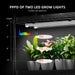 Spider Farmer 6-Tier Plant Stand with Grow Lights (220W) & 1680D Grow Tent ppfd of two grow lights 