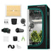 Mars Hydro TS1000 2.6' × 2.6' Complete Grow Tent Kit – Efficient All-in-One Indoor Growing System indoor grow tent with LED light panel, fans, and other gardening tools on a white background