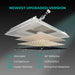 Mars Hydro TS600 2' × 2' Complete Grow Tent Kit – All-in-One Beginner Growing System Ceiling light fixture with technical details on a dark background